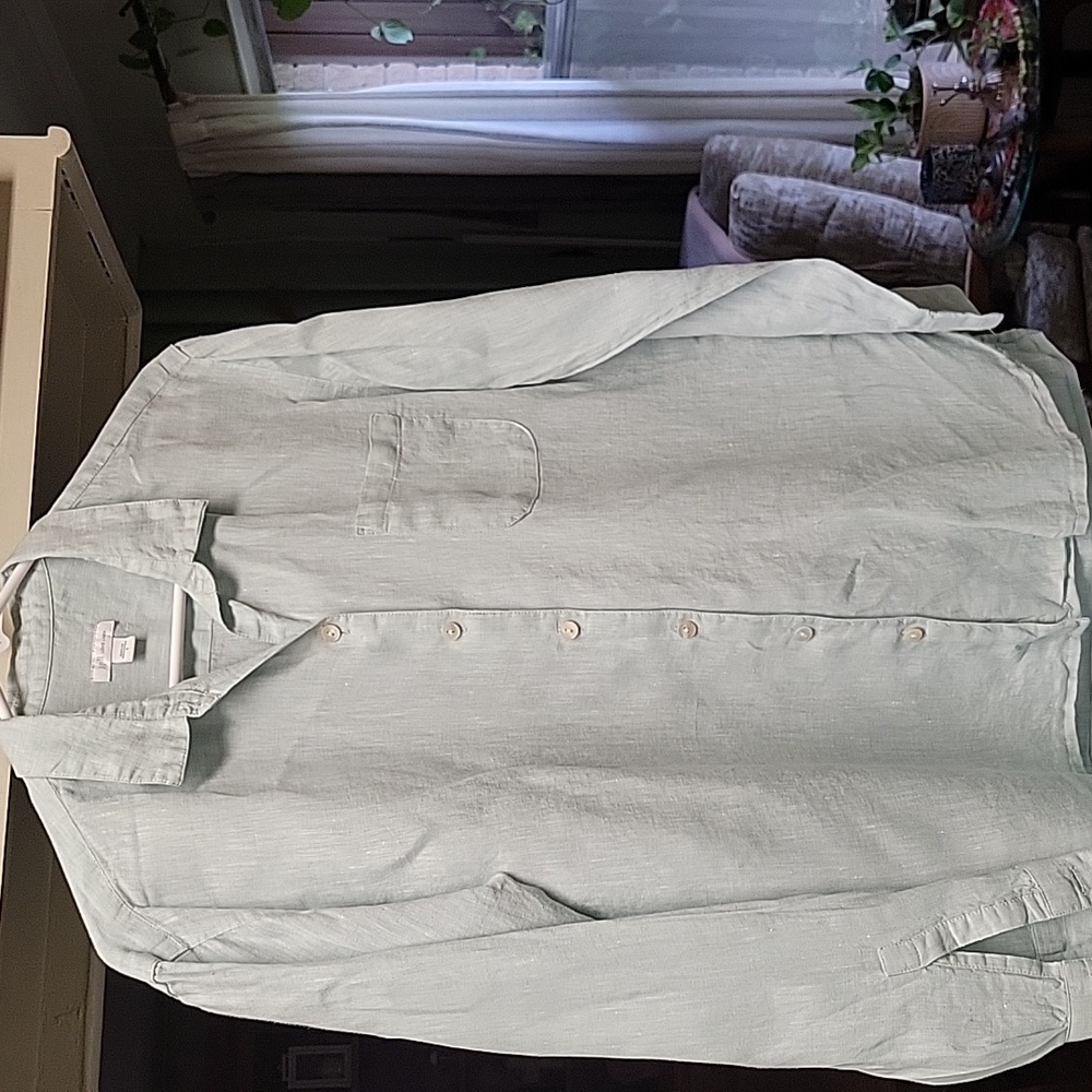 J.jill long sleeve linen top.